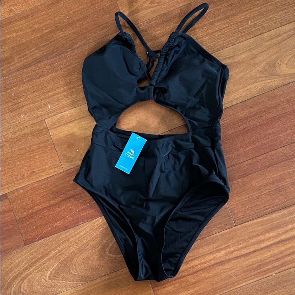 NWT Cupshe Black Cutout One Piece